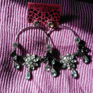 Large hoop earrings Betsy Johnson